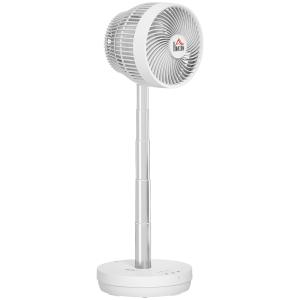 HOMCOM Schreibtischventilator mit Fernbedienung und wiedera…