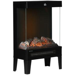 HOMCOM Elektrokamin, 2000 W, Standkamin mit HeizungLED 3D-F…