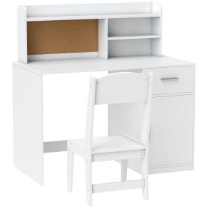 AIYAPLAY Set Schreibtisch und Stuhl für Kinder mit Regalen,…