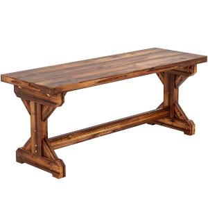 Outsunny 2-Sitzer Gartenbank wetterfest Sitzbank aus Holz P…