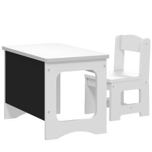 AIYAPLAY Kindertisch mit Stuhl, wendbare Tischplatte, Tisch…