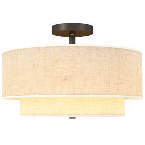 HOMCOM Deckenleuchte, Deckenlampe Hängend mit 3 x E14 Fassu…