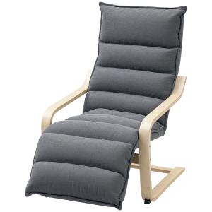 HOMCOM Relaxsessel aus Holz mit Samtbezug und verstellbarem…