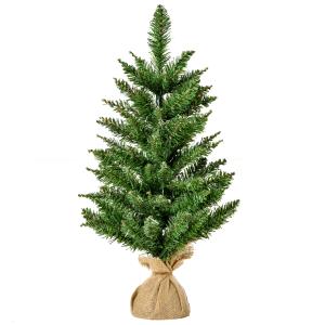 HOMCOM Weihnachtsbaum für Tisch 0,6 m kleiner Christbaum Ku…