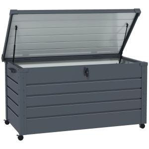 Outsunny Gartenbox Metall 311 Liter Auflagenbox mit Griffen…