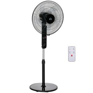 HOMCOM Standventilator mit Fernbedienung höhenverstellbar 3…