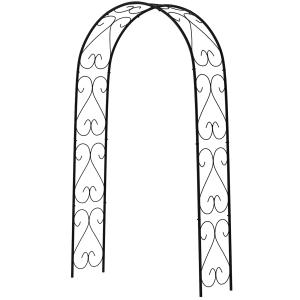 Outsunny Rosenbogen Torbogen aus Stahl 125 x 37 x 230 cm Ga…