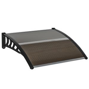Outsunny Pultvordach Vordach für Haustür 103 x 96,5 x 27 cm…