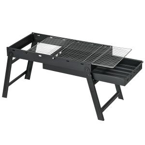 Outsunny Holzkohle Grill Tragbarer Klappbarer BBQ Grill mit…