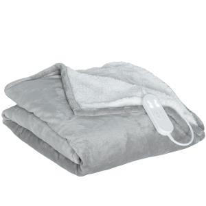 HOMCOM Heizdecke 180 x 130 cm Elektrische Wärmedecke mit 10…