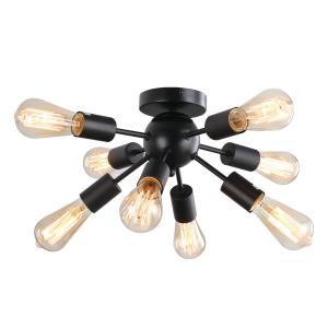 HOMCOM Deckleuchte Deckenlampe Wandlampe Glas Bürolampe LED…