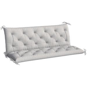 Outsunny 3 Sitzer Bankauflage 150x98x8 cm Bankkissen mit Bä…