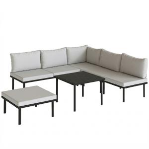 Outsunny Lounge Gartenmöbel Set 5-6 Personen Gartenlounge S…