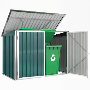Outsunny Mülltonnenbox Müllbox Storer abschließbar Gerätebo…