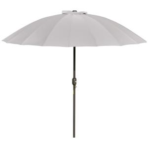 Outsunny Sonnenschirm runder Gartenschirm neigbar mit 18 Gl…