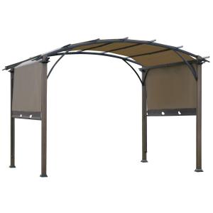 Outsunny Pavillon Pergola mit einstellbarem Stoffdach UV 50…
