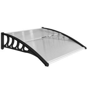 Outsunny Pultvordach Vordach Haustür 103 x 96,5 x 27 cm Übe…