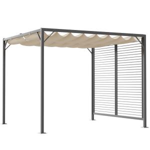 Outsunny Pavillon Pergola 275x295x238cm  mit einstellbarem…