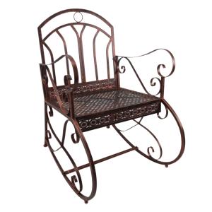 Outsunny Schaukelstuhl Vintage, Belastbarkeit 150 kg, mit e…