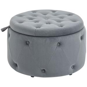 HOMCOM Sitzhocker mit Stauraum, Polsterhocker Aufbewahrungs…