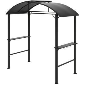 Outsunny Grillpavillon 233 x 110 x 235 cm winddicht Gartenp…