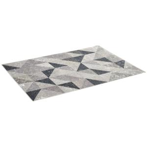 HOMCOM Moderner Teppich 170 x 120 cm  Trenddesign mit geome…