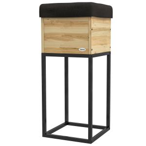 Outsunny Hochbeet aus Holz mit Stahlbeinen 22x22x54cm für K…