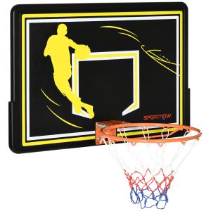 SPORTNOW Wand-Basketballkorb, Outdoor-Basketballkorb, unzer…