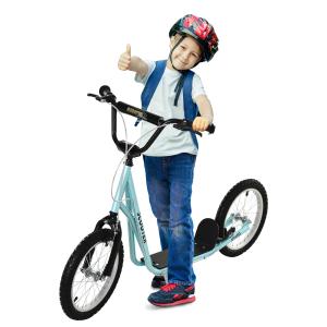 HOMCOM Kinderroller Scooter  Faltbarer Tretroller mit Luftr…