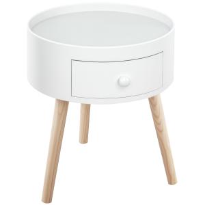 HOMCOM Beistelltisch Sofatisch Couchtisch mit Schublade Woh…