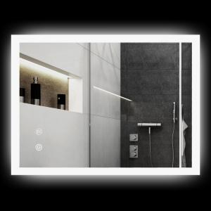 kleankin Badspiegel, Badezimmerspiegel mit LED-Beleuchtung,…
