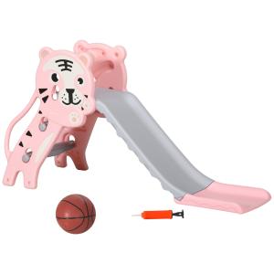 AIYAPLAY Kinder Rutsche 18-36 Monate mit seitlichem Basketb…