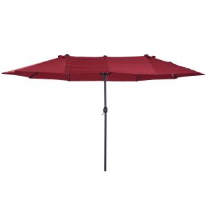 Outsunny Sonnenschirm Gartenschirm 455 x 270 cm Marktschirm…