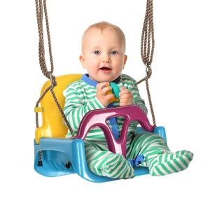 Outsunny 3 in 1 Babyschaukel Indoor, Kinderschaukel mit ver…