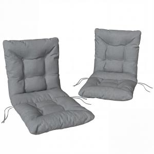 Outsunny 2er Set Sitzkissen 120 x 50 x 8 cm Stuhlkissen mit…