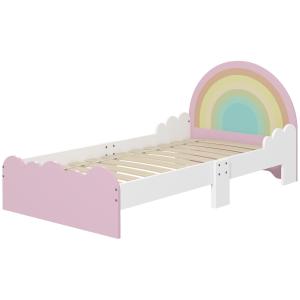 ZONEKIZ Kinderbett für 3 bis 6 Jahre 143 x 74 x 66 cm Regen…