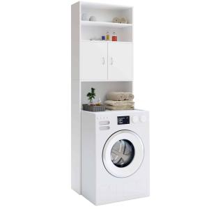 Waschmaschinenschrank Weiß 195x63x20cm