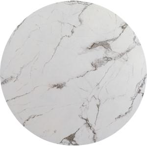 Tischplatte Schickeria Marmor Weiß Ø110cm