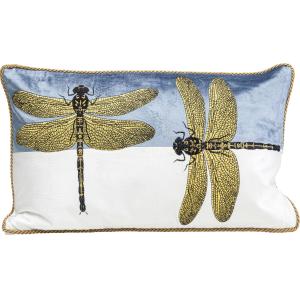 Kissen Glitter Dragonfly Weiß 50x30cm