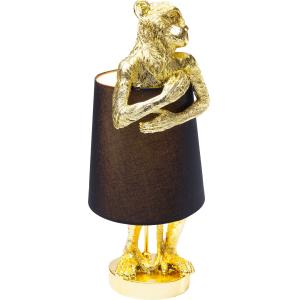 Tischleuchte Animal Monkey Gold Schwarz