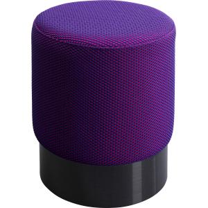 Hocker Jody Lila Mesh Schwarz Ø35cm
