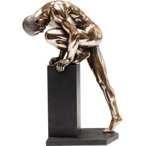 Deko Objekt Nude Man Stand Bronze 35cm