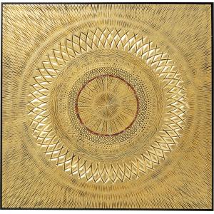 Objektbild Art Geometric Circle Gold 120x120cm