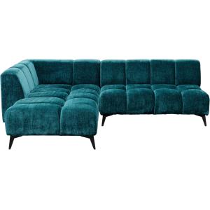 Ecksofa Nia Glam Dunkelgrün Links 250cm