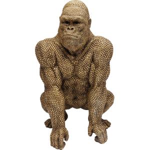 Deko Figur Gorilla Gold 80cm