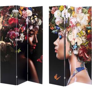 Paravent Flowery Shoulder vs Bunch Flowers 120x180