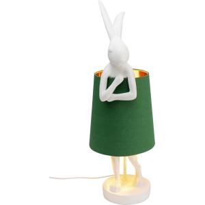 Tischleuchte Animal Rabbit Weiß/Grün 68cm
