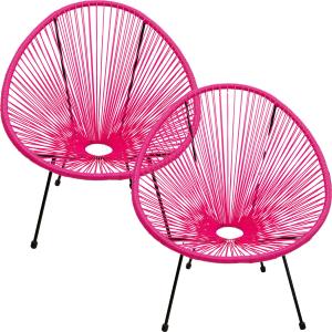 Sessel Acapulco Pink 2/Set