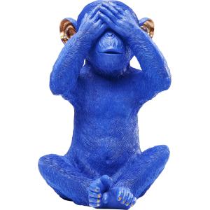 Spardose Monkey Mizaru Blau