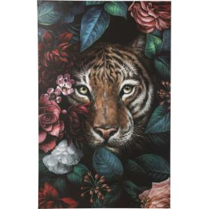 Leinwandbild Tiger in Flower 90x140cm